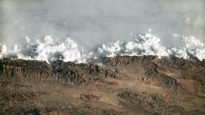 Stunning View from Space: Hazy Veil Envelops Mountains Near Pakistan’s ‘Throne of Solomon