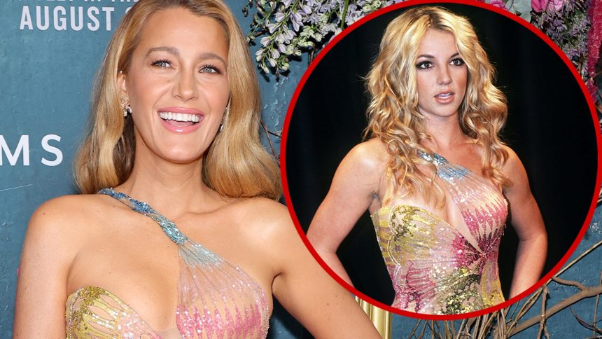 Blake Lively Goes Full Britney Spears in Stunning Versace Dress at Movie Premiere!